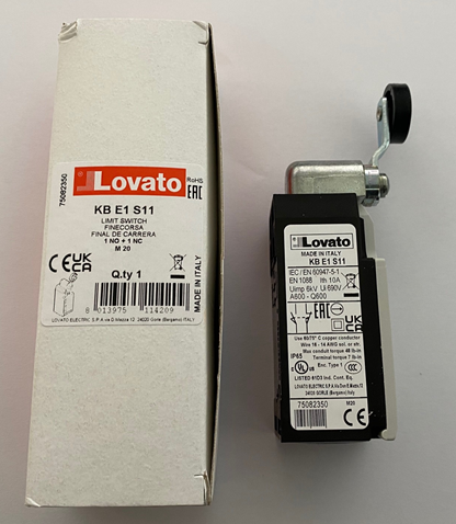 LOVATO KB E1 S11 - Interrupteur de fin de course / Interrupteurs de position a levier avec contacts 1NO+1NC brusque Galet plastique LOVATO KBE1S11