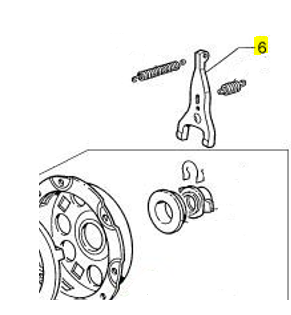 Fourchette embrayage CERMAG 15059 Pour GOLDONI SPECIAL- SUPER SPECIAL - SPECIAL LUX (avant serie H) BARBIERI Motocoltivatori PIONNEER - LEOPARD- FB SERIE 1400