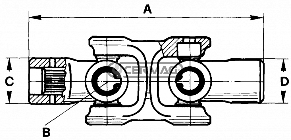 Cardan PASQUALI OEM 600.103.0 / CERMAG 30801