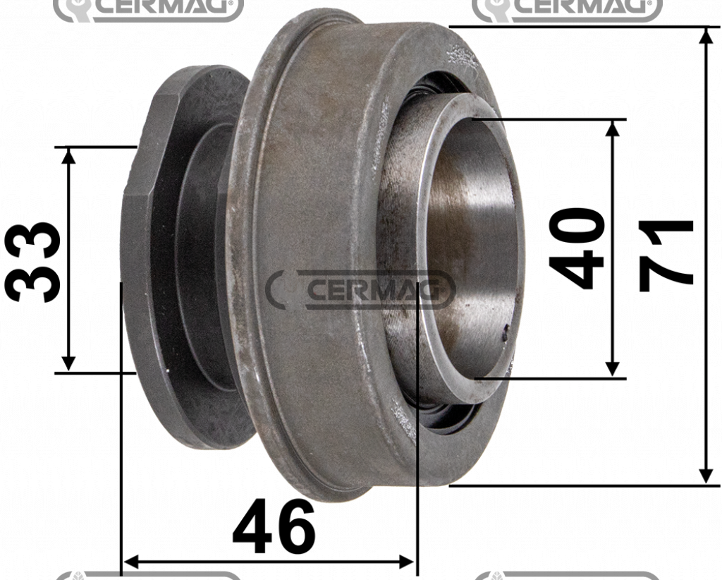 Butée embrayage CARRARO 5.073.502 5073502 / Trou Ø33mm 3400 SUPER TIGRE & TIGRONE 3600 SUPER TIGRE & TIGRONE 620 625 635 SUPER TIGRE 4000 SUPER TIGRE TIGRONE 620 625 635 SUPER TIGRE TIGRONE 4800 TIGRONE 4800 KING TIGRONE 6000 KING SERIE 700 MODELLI VARI