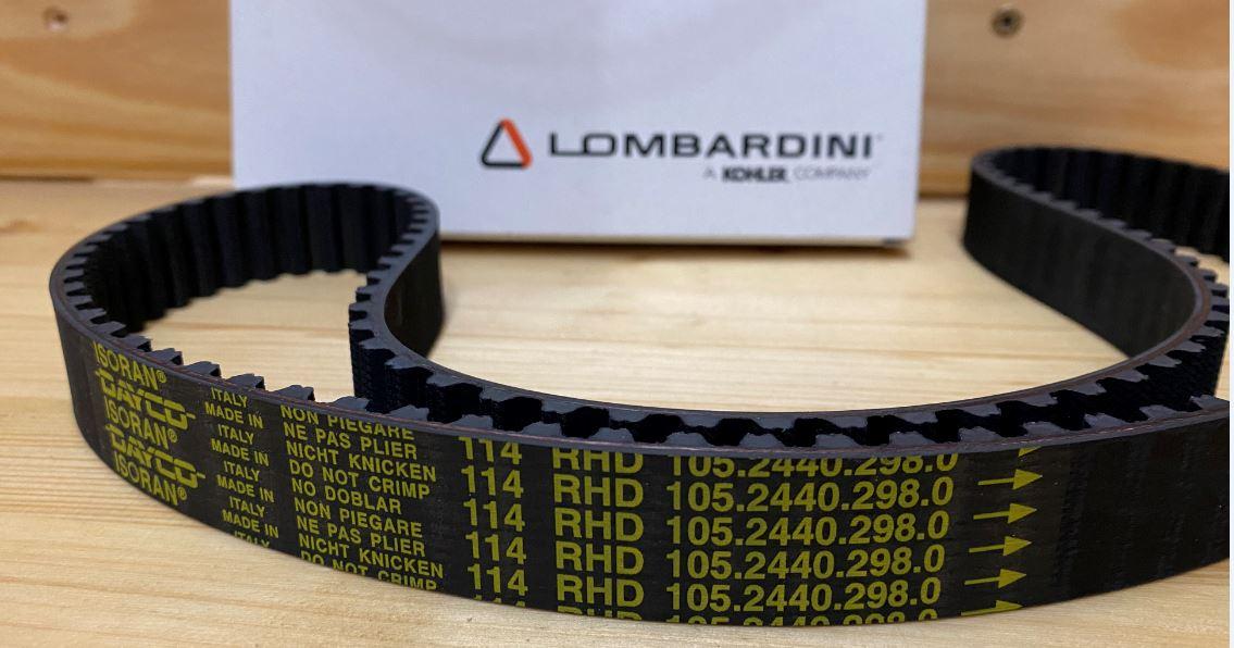 Courroie Distribution LDW602 LDW903 LDW1204 1085mm 114 dents LOMBARDINI (ancien modèle) ED0024402980-S 114 RHD 105.2440.298.0 =>