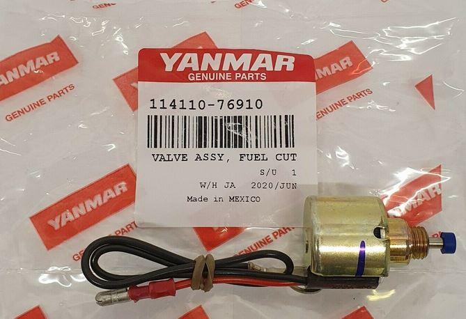 Electrovanne, montage sur pompe injection YANMAR 114110-76910 VALVE ASSY, FUEL CUT SOLENOID YANMAR L100N5... YANMAR 11411076910
