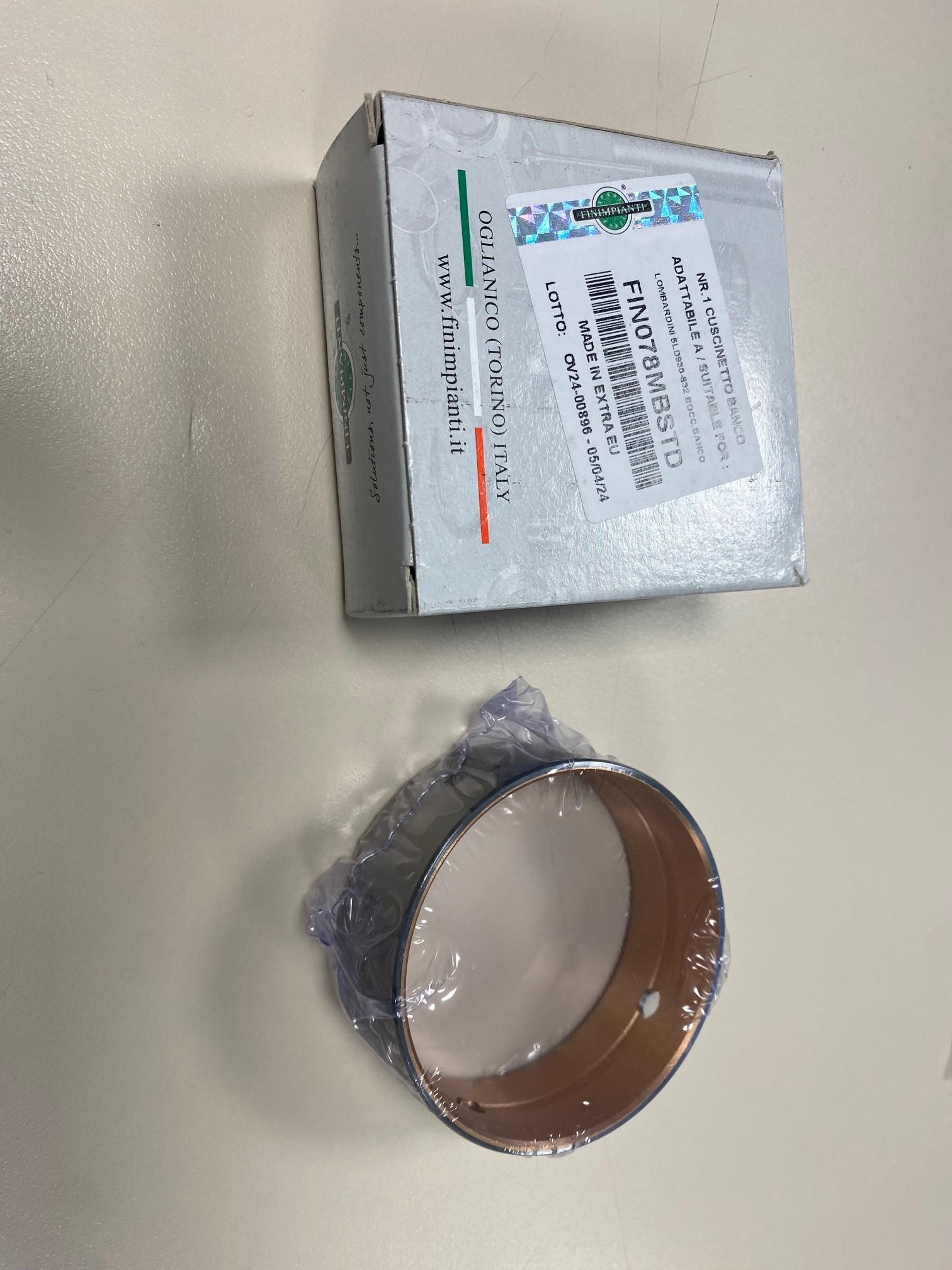 Coussinet banc coté volant 5LD675-2 5LD675-3 5LD825-2 5LD825-3/B 5LD825-3 5LD825-4 5LD930-3 5LD930-4  LOMBARDINI 1611.078 ED0016110780-S FIN078MBSTD ou 1611.062 ED0016110620-S