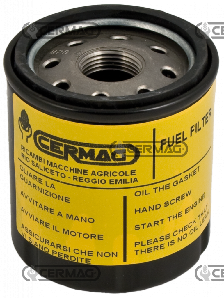 Filtre Gasoil CERMAG 12521 - OEM 15221 , 43080 , 15221-43081 , KUBOTA 15221-43170 , 70000-43081 ; YANMAR 129470-55700 , 129470-55701 ; LANDINI 3677987M1 , 84557062 , 9978051 , 3677987M2