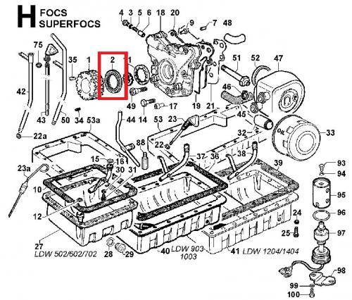Joint spi Distribution FOCS LDW502 LDW602 LDW702 LDW903 LDW1003 LDW1204 LDW1404 LGW523 LGW627 LOMBARDINI F2M1008 F3M1008 F4M1008 BF4M1008 (32x50x6 ) ED0012133430-S