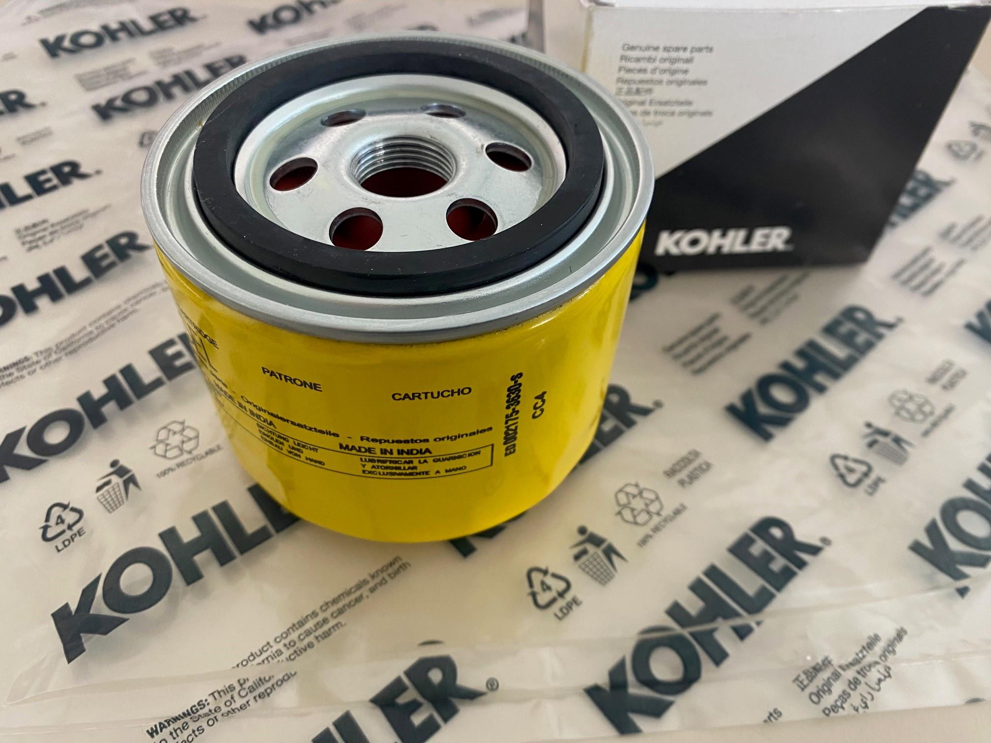 Cartouche Filtre Huile (500 heures) ED0021753630-S ; ED002175-3630-S KOHLER KSD1403-NA ; KDS1403-TC ; KDS-TCAC1403 ; KSD-TCH1403 ; KSD-NAT1403 - KOHLER DIESEL origine