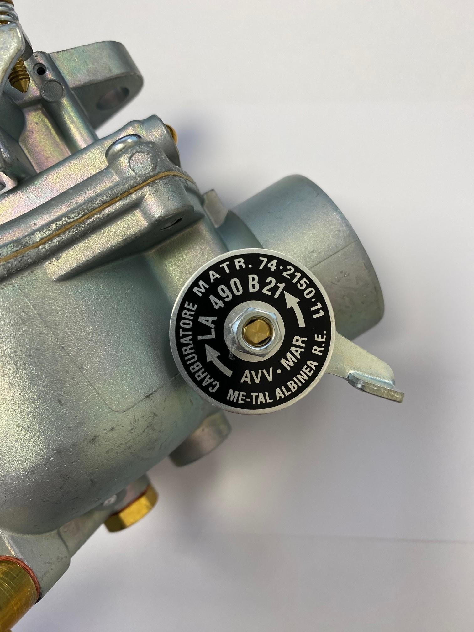 Carburateur INTERMOTOR LOMBARDINI LA400 LA490 - CARBURATORE MATR. 74-2150-11 ; 74.2150.11 ; 2150011 ; 2150.011 - AVV. MAR LA 490 B21 - ME-TAL ALBINEA R.E.