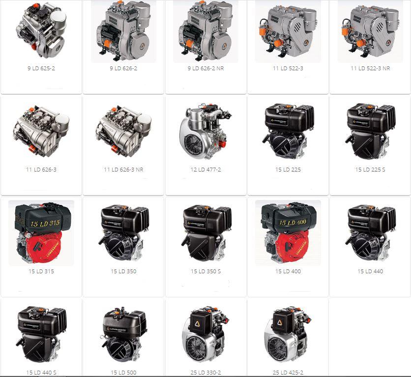 Moteurs LOMBARDINI FOCS - LDW702 LDW1003 LDW1404 - 15LD225 15LD350 15LD440 CHD - LDW1603 LDW2204 - 9LD625-2 9LD626-2 12LD475-2 12LD477-2 25LD330-2 25LD425-2 ...