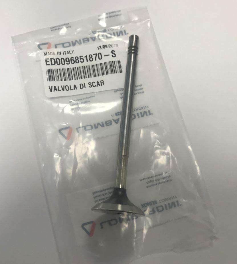 Soupape echappement LDW442 LDW480 LDW492 LOMBARDINI 9685187 KOHLER ED0096851870-S Ex. 9685158