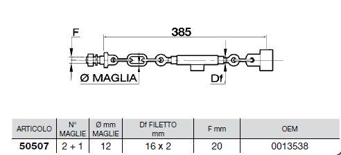Stabilisateur pour tracteurs GOLDONI - GOLDONI OEM 0013538