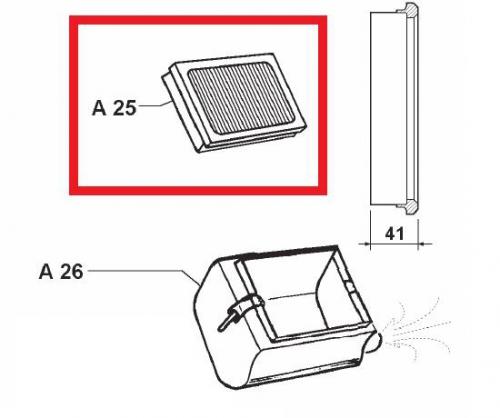 Filtre Air FOCS LDW502 LDW602 LDW903 FOCS LOMBARDINI DEUTZ F2M1008 F3M1008 ED0021751640-S