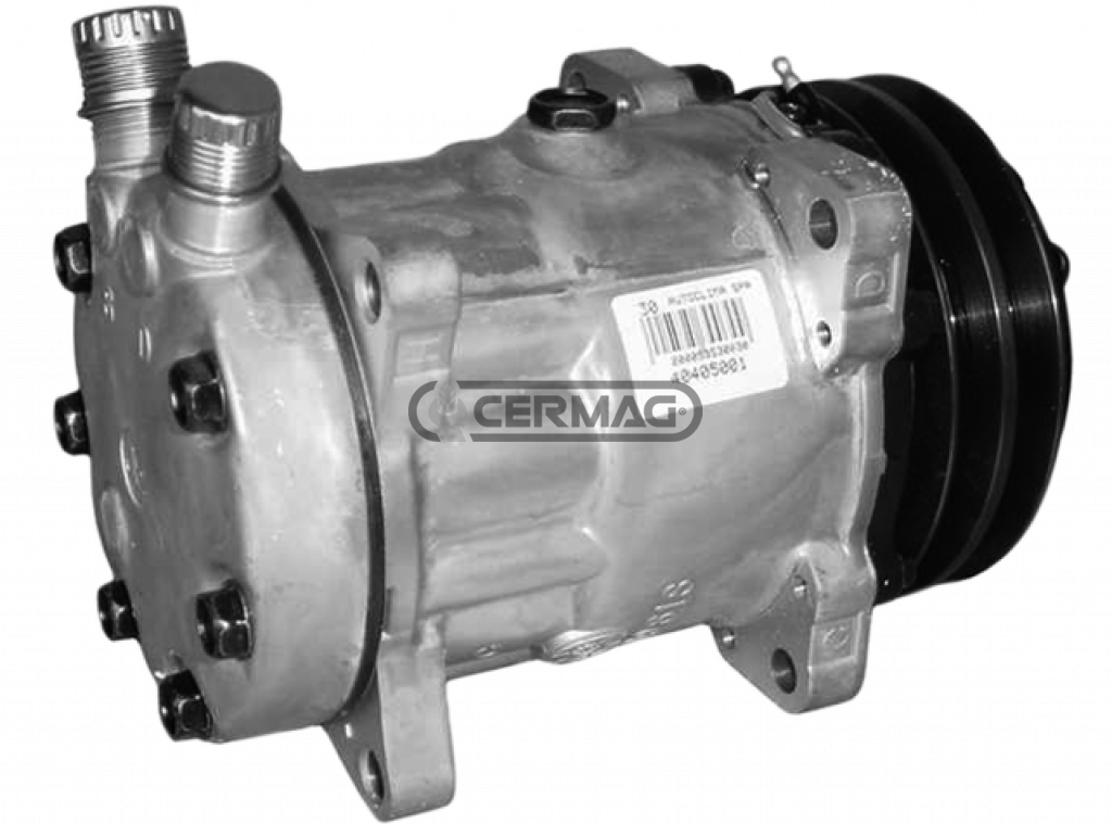 Compresseur SANDEN pour gaz R134 SANDEN 4647 SD7H15 OEM 78574 47742400 82011594 84018087 313785900 8024 8220 4647 6059 7863 4664 8104 9120 LAVERDA LAMBORGHINI BRANDS LANDINI NEW HOLLAND AGCO