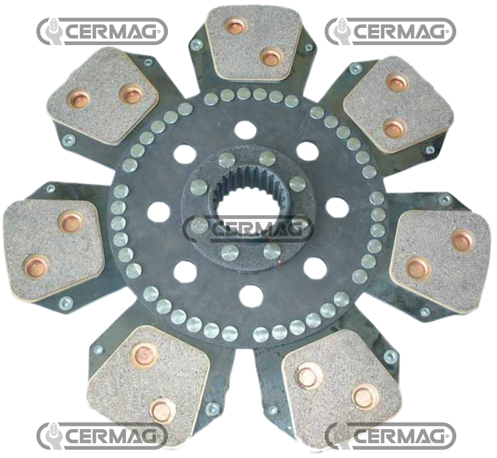 Disque Embrayage 7 pales HURLIMANN 212.2359.3/10 - LAMBORGHINI 212.2359.3/10 - SAME 212.2359.3/10 - CERMAG 15293