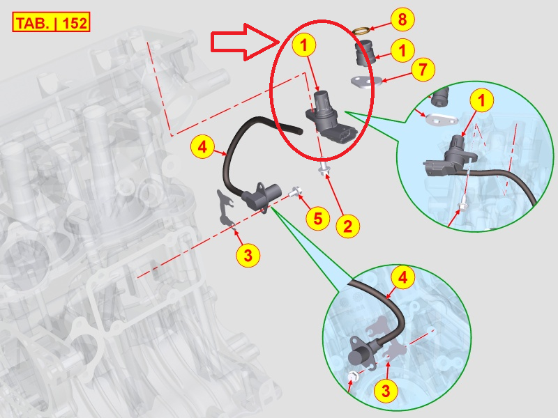 Capteur de phase LOMBARDINI ED0080891260-S LDW442 LOMBARDINI KOHLER 8089126