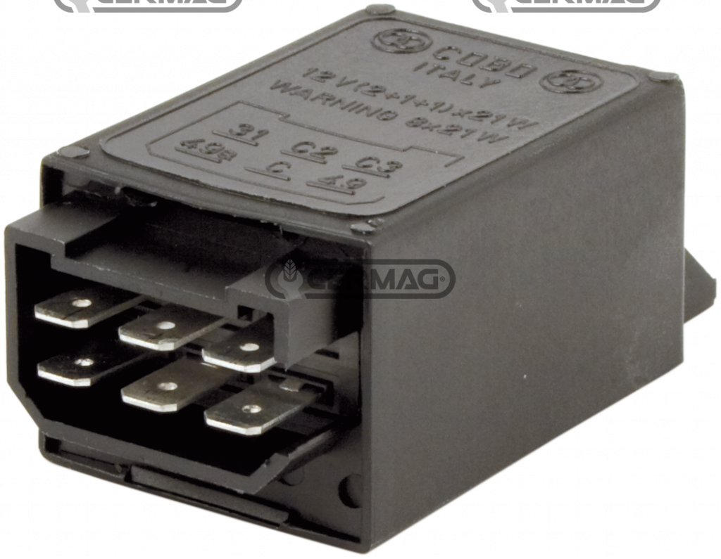 Centrale clignotante 6 broches COBO - 135700580021 1536092C1 1964535C2 1987397C2 3118909R2 3142068R5 5125586 5154278 5125586 81867838 C9NN13N360A D6NN13N360A D8NN13N360AB D8NN13N360AC AL32891 1987397C2 3533171M92 3617865M1 451809A1 3617865M1 30101100