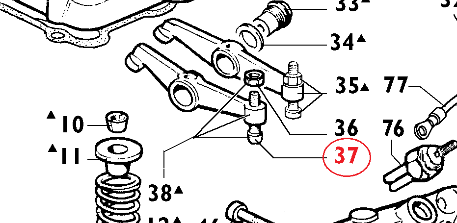 Vis culbuteur LOMBARDINI RUGGERINI KOHLER ED0098501590-S