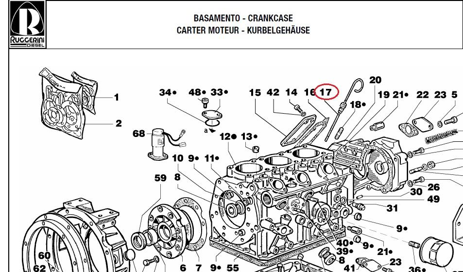 Jauge Huile RUGGERINI MD350 MD351 MD358 0076R0650 KOHLER ED0076R0650-S