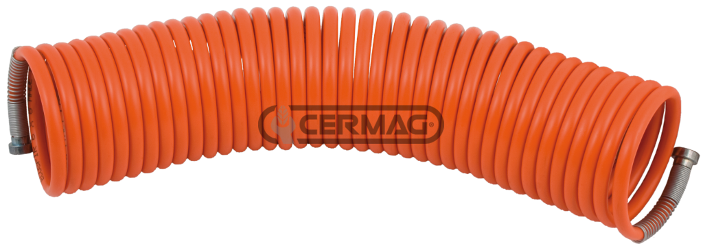 Tuyau spirale air comprimé 5m (CERMAG 20108) / 10m (CERMAG 20109)  / 25m (CERMAG 20143)