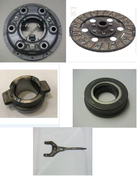 Kit embrayage goldoni 926 933 rs/dt 224 226 228 230 233 518t 520t 521t (mécanisme 15008 + disque 15026 + roulement 15052+ butée 15047 + fourchette 15060)