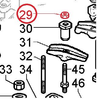 Ecrou de sureté 15LD315 - LOMBARDINI 3240161