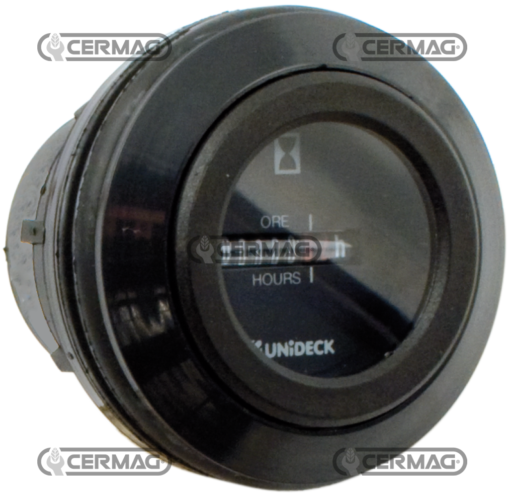 HORAMETRE ELECTRIQUE Ø52mm 12V/24V - CERMAG 35238 - UNIDECK - OEM 02050484