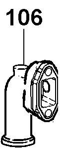 Bride Pompe à eau LOMBARDINI LDW602 LDW702 LDW903 LDW1003 LDW1204 LDW1404 DEUTZ F2M1008 F3M1008 F4M1008 (3866.059)