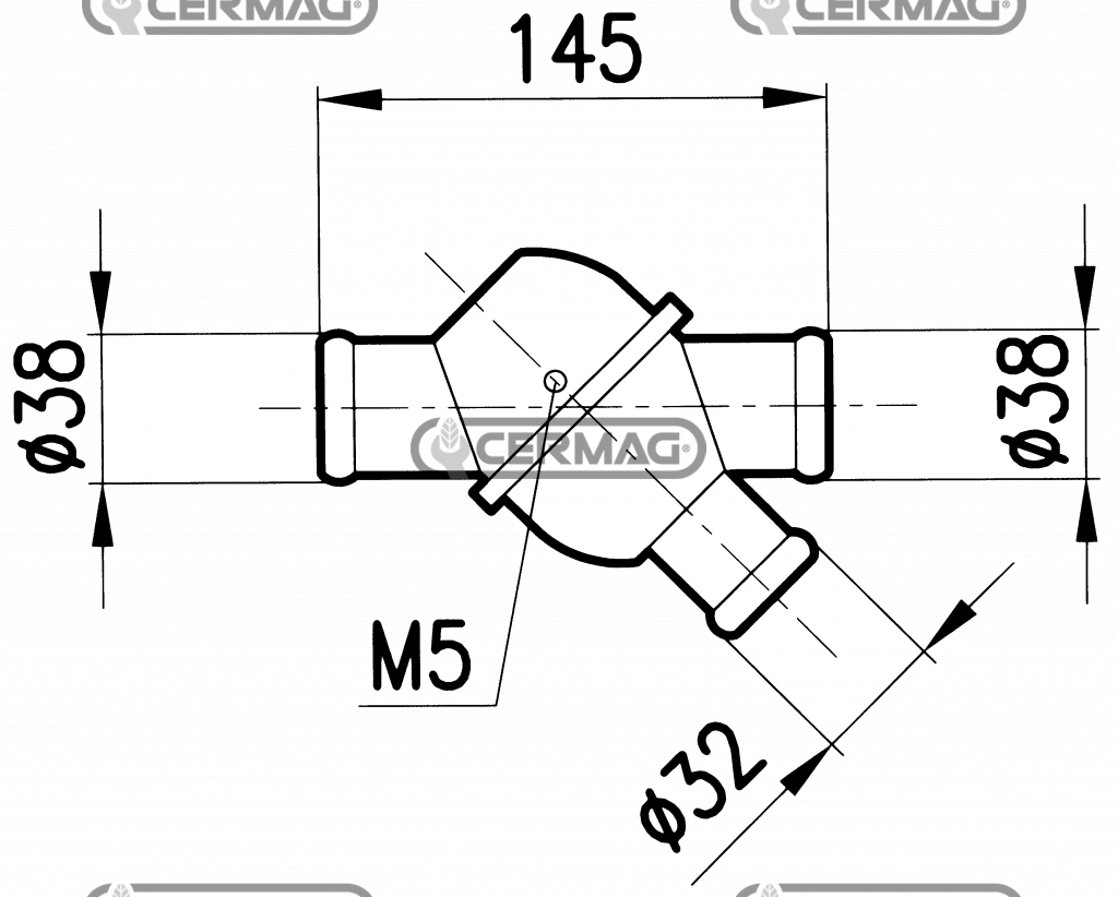 Thermostat OEM 8826010 ; 8830331  FIAT NEW HOLLAND 650 650dt 750 750dt 805 850s 850 dts 880dt 80c 90 880