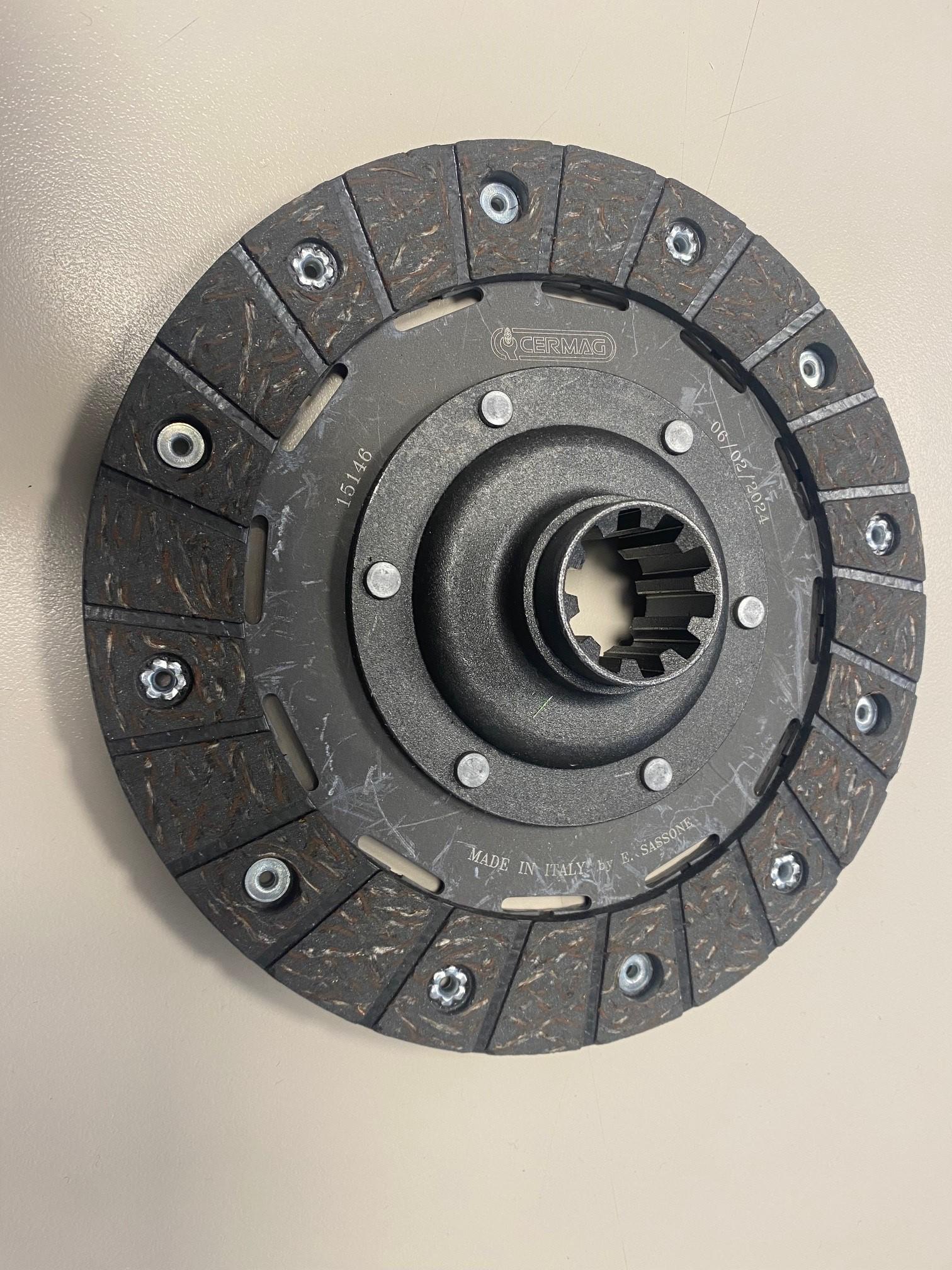 Disque Embrayage PASQUALI 940 941 944 945 946 947 986 / PASQUALI 906 910 MOZZO BOMBATO 985 2e série OEM 945215000000 PASQUALI - CERMAG 15146