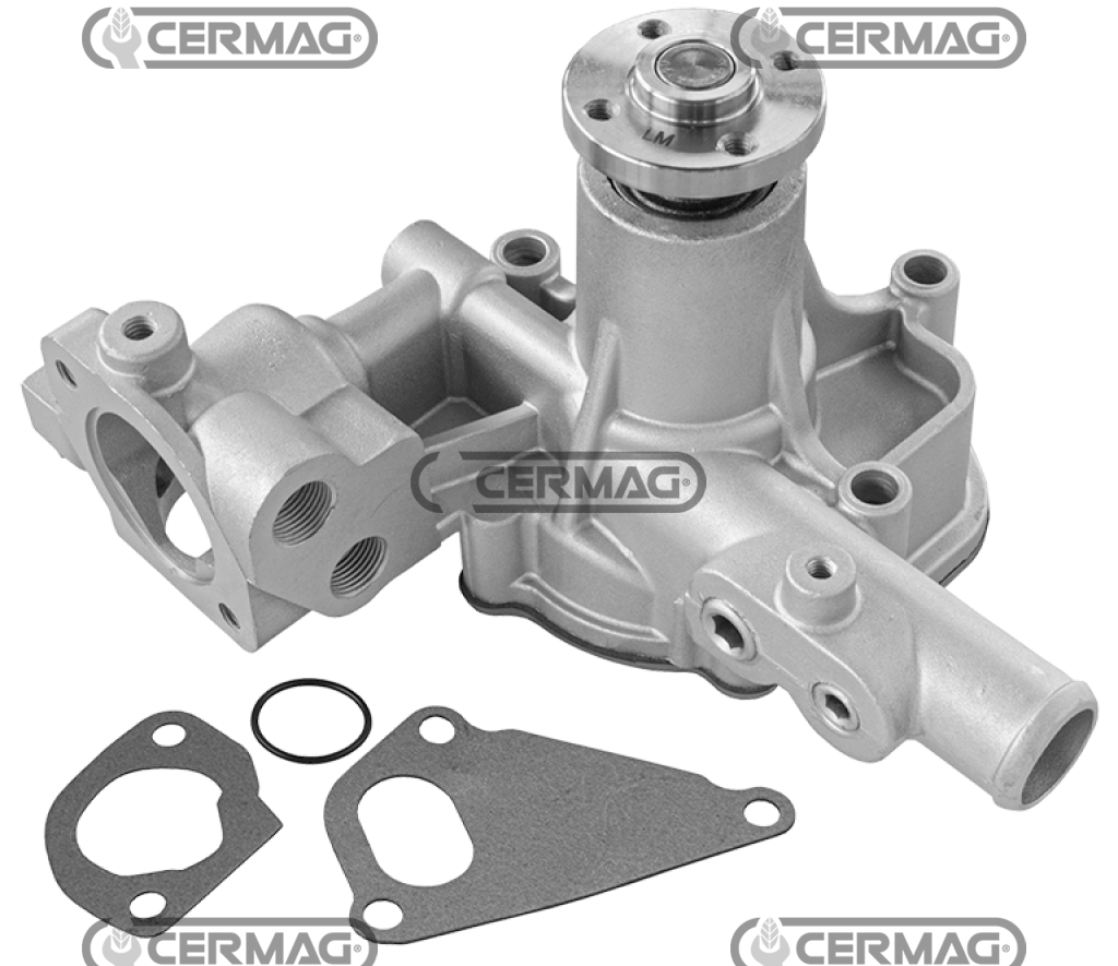 Pompe a eau moteur YANMAR 3TNE88 4TNE88 OEM  3664448M1 129001-42001 129001-42004 129001-42005 /  LANDINI MISTRAL  / VALPADANA 1500 (1998-2003) et 1600 (2002-2004) / Mc CORMICK GM TIER 1 (1998-2003) et GX TIER 1 (2002-2004)