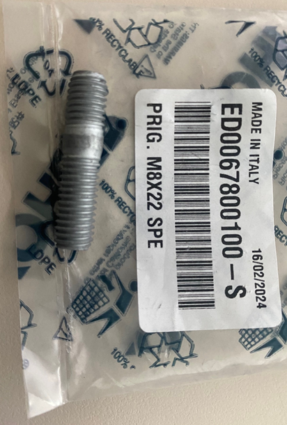 Goujon d'accouplement M8x34 CH395 CH270 KOHLER LOMBARDINI ED0067800100-S