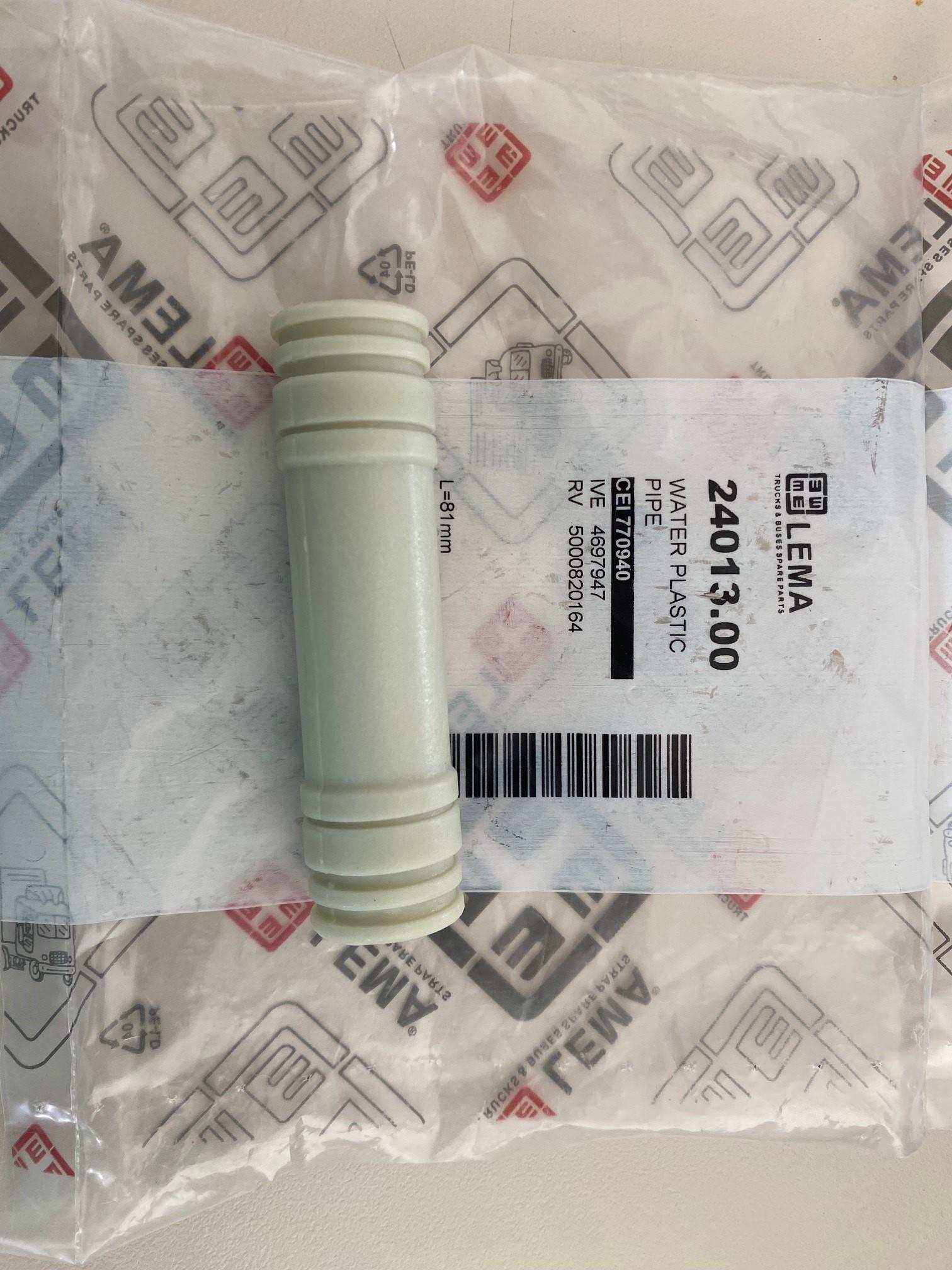 Durite de refroidissement pour IVECO Daily LEMA 24013.00 / CEI 770940 / IVECO 4697947 / RV 5000820164 - L=81mm