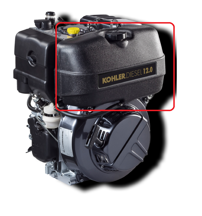 Reservoir KOHLER LOMBARDINI 15LD500 KD500 LOMBARDINI 8103318 / ED0081033180-S (RUGGERINI RY70 RY75 RY103 RY110 RY85.0 RF100 RY101 RY120 RY121)