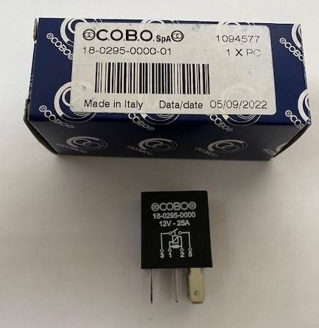 Micro relais On- Off- 4 broches 12V-30A COBO 18-0295-0000 / 18.0295.0000 / 1802950000 / Boite COBO 1094577