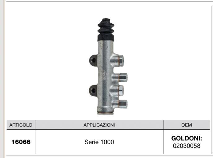 Pompe de frein - GOLDONI 02030058 (série 1000) - CERMAG 16066