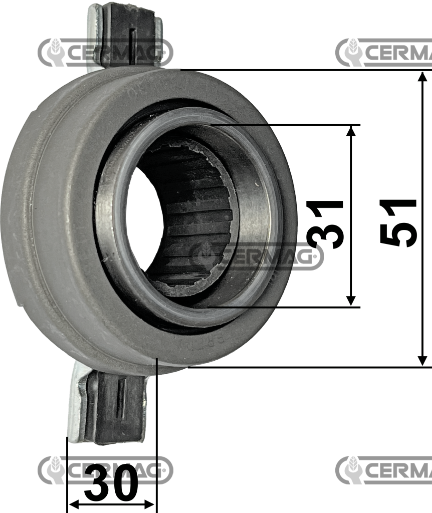 Manchon avec roulement de butée pour CARRARO ANTONIO Tigre - Country - Tigretrac OEM  5073504 - 47115006