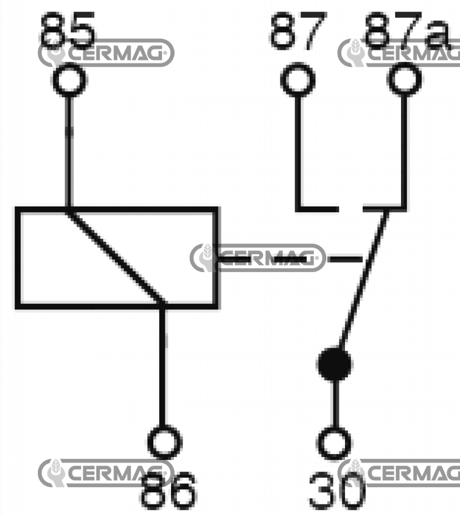 Relai 12V - 40/30A COBO 18-0224-0000 / 18-0224-0000-01 / 18.0224.0000 / 1802240000 / Ref. Boite COBO 1027089