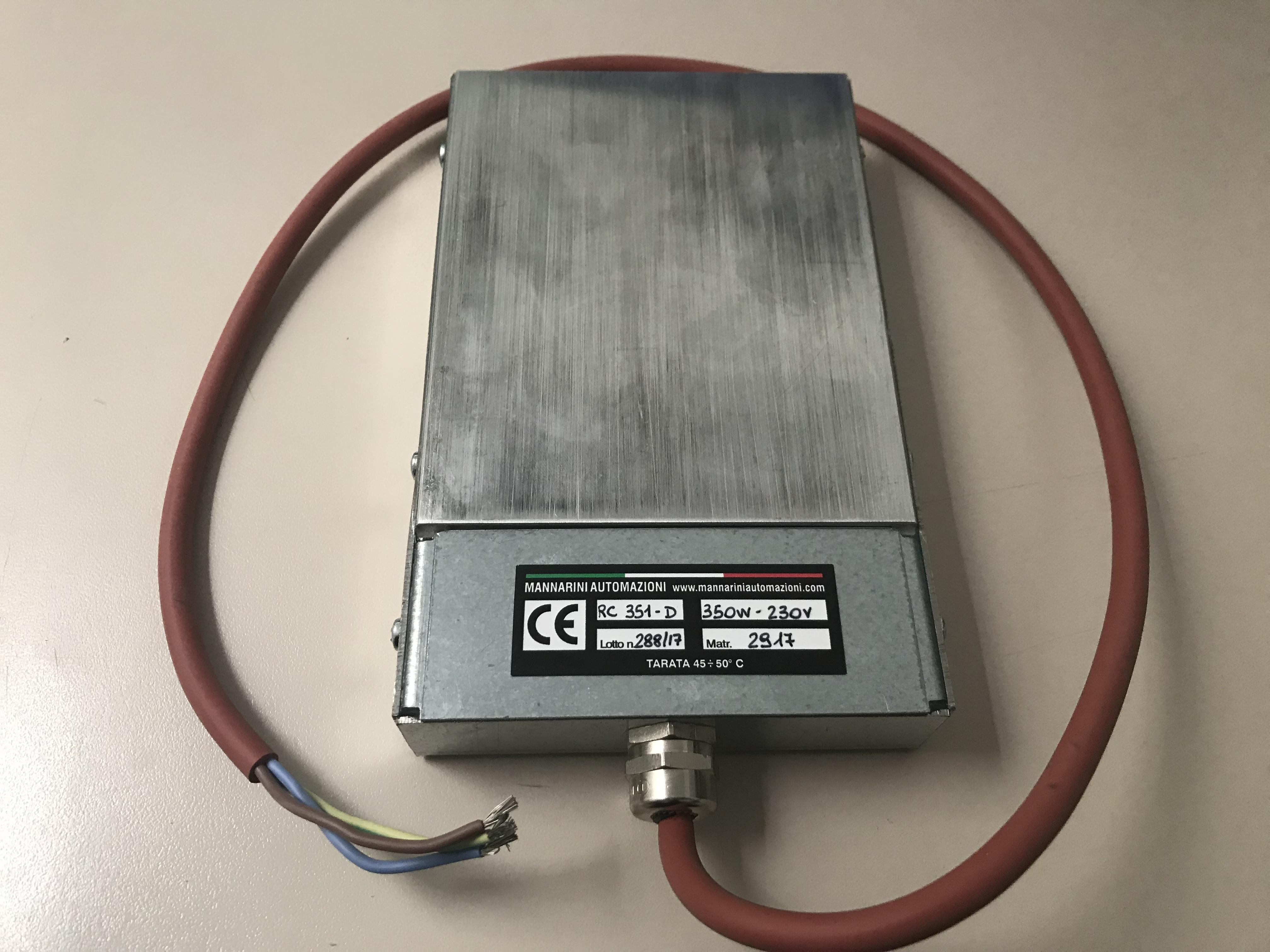 Rechauffeur MANNARINI AUTOMAZIONI RC351-D / 350W 230V (avec cordon)