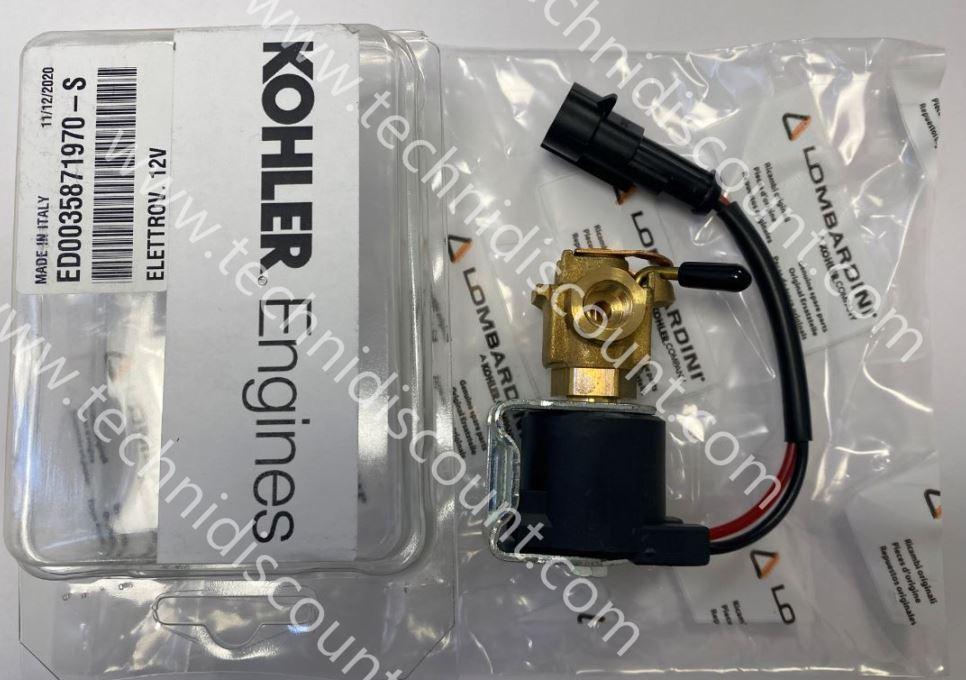 Electrovanne 12V LOMBARDINI ED0035871970-S - Origine KOHLER LOMBARDINI