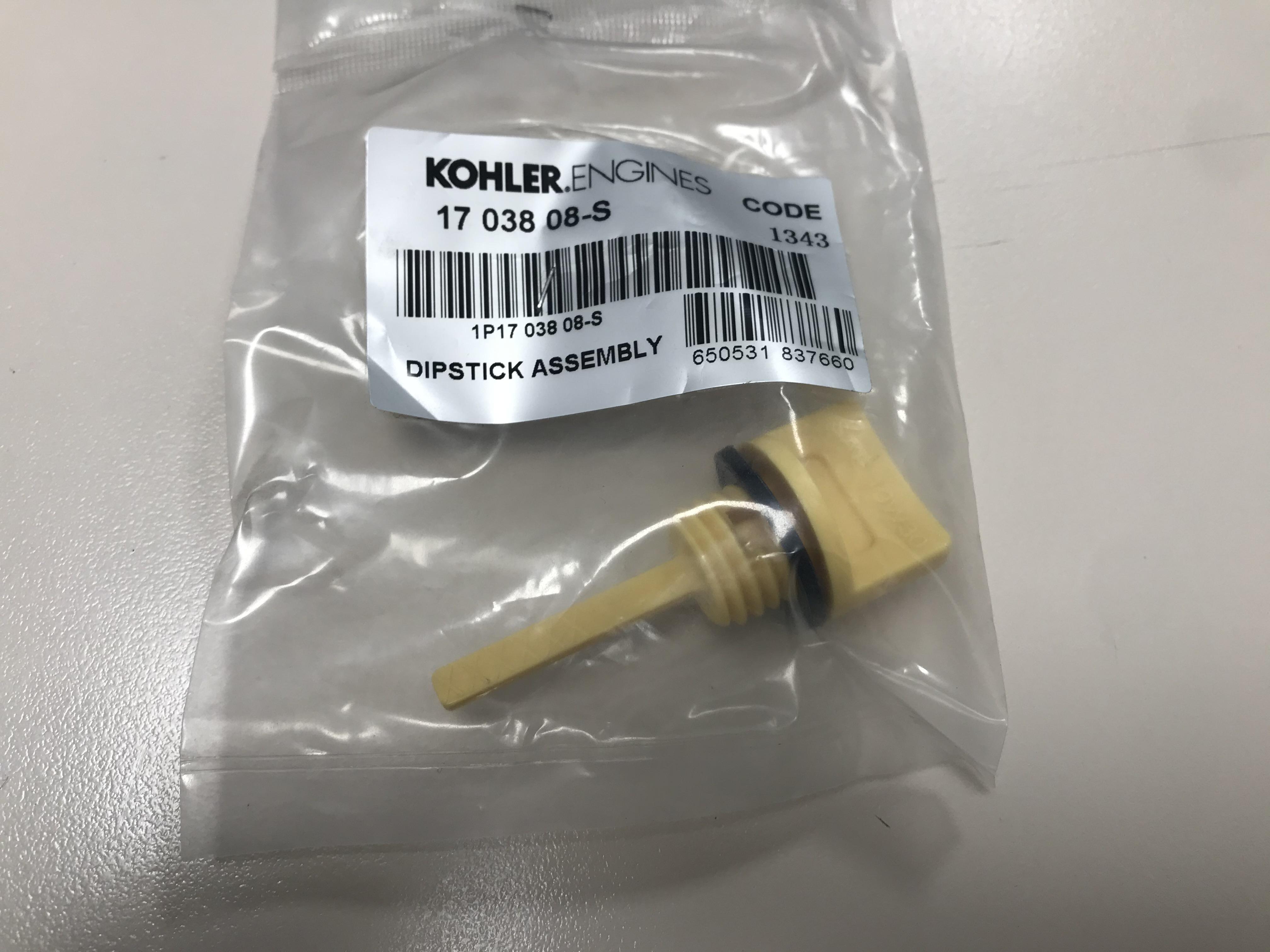 17 038 08-S KOHLER - Jauge huile KOHLER CH270 CH395 CH440 CH245 CH255 CH260 RH255 RH265 SH265 (SEA 10W30)