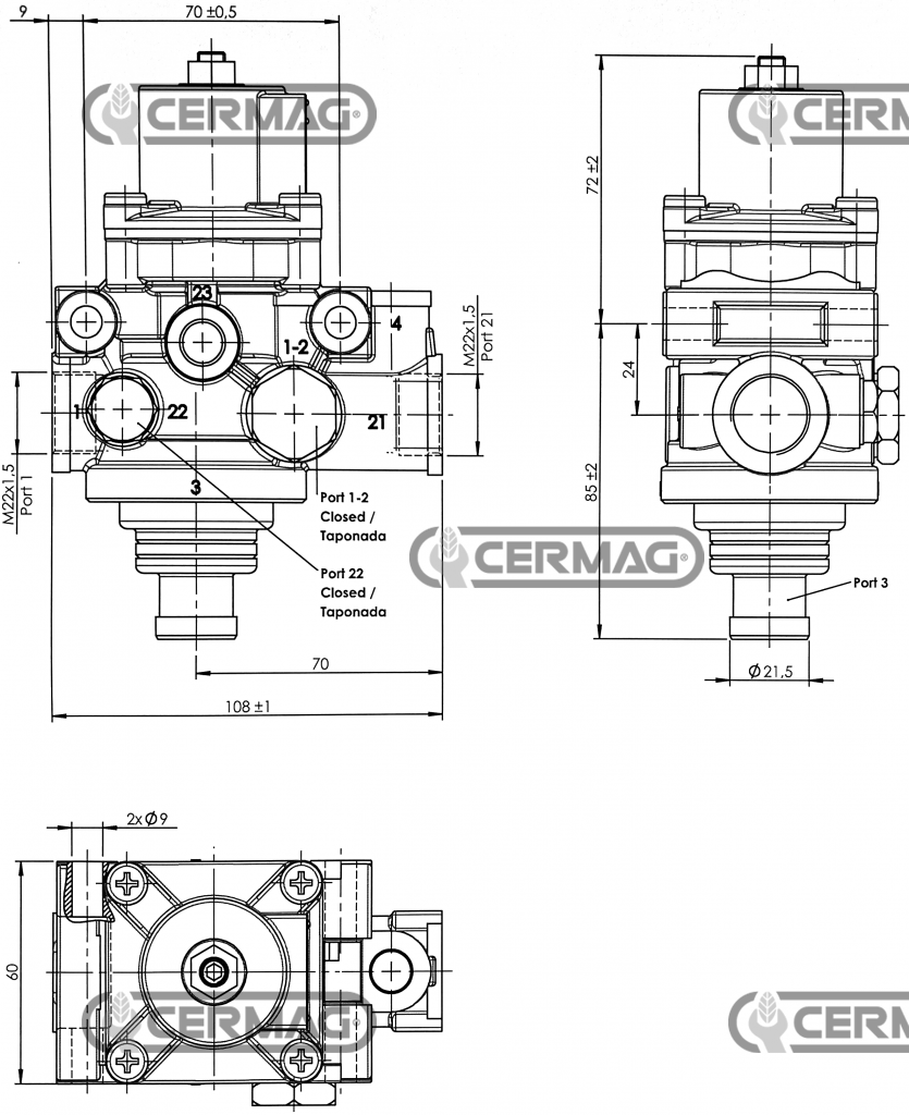 Regulateur de pression OEM AL156404 JOHN DEERE