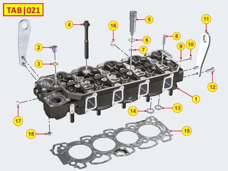 Joint culasse KOHLER KDI3404TCR / KOHLER ED0047310480-S ED0047310490-S ED0047310500-S