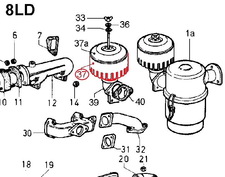 Prefiltre filtre air Ø138 1301069 LOMBARDINI 3LD 4LD 7LD 8LD 15LD KOHLER ED0013010690-S
