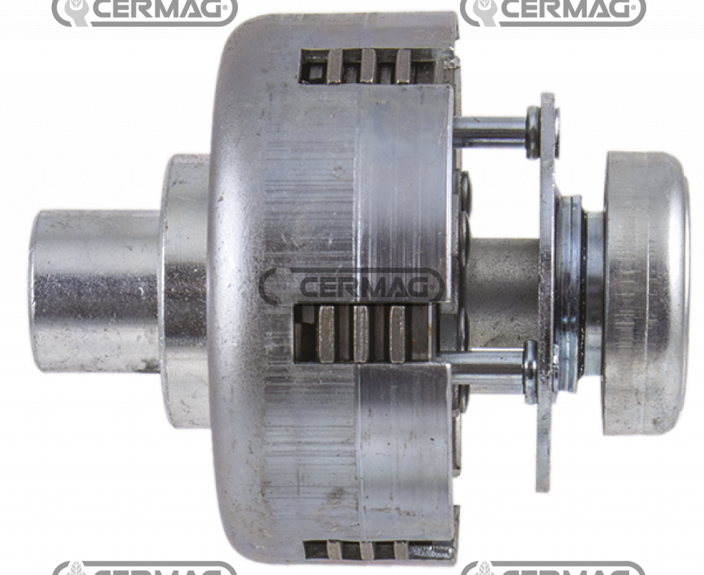 Embrayage SEP Motocoltivatore (moteur HONDA) Ø100x117 8 cannelures Ø12x15 / Arbre Ø19,05mm - Reference OEM 220541 / CERMAG 15857
