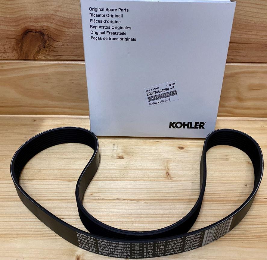 Courroie Poly-V KOHLER KDI1903 TCR - KDI2504 TCR KOHLER 2440486 KOHLER ED0024404860-S 8 PK 1143 < EPDM < ED0024405560-S Poly V belt composit 1143