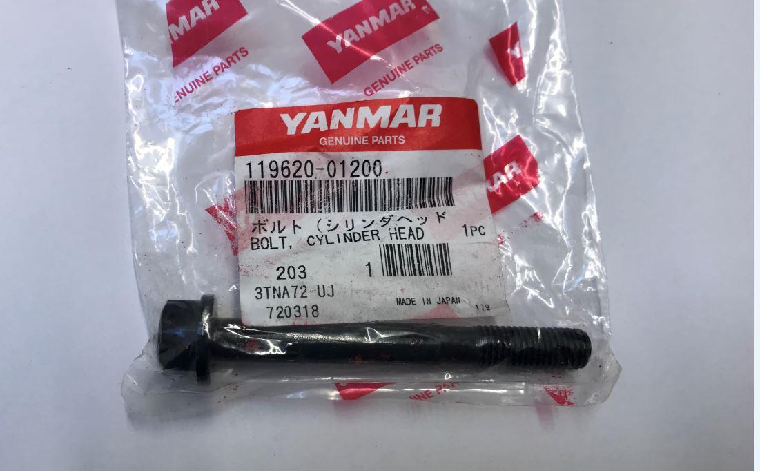 Vis de culasse YANMAR 119620-01200 / YANMAR 3TNE74  / 3TNA72-UJ