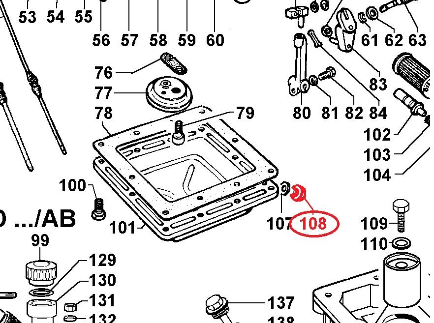 Bouchon vidange huile M12 / Ø12mm LOMBARDINI 3LD 6LD LOMBARDINI 8965.032 KOHLER ED0089650320-S