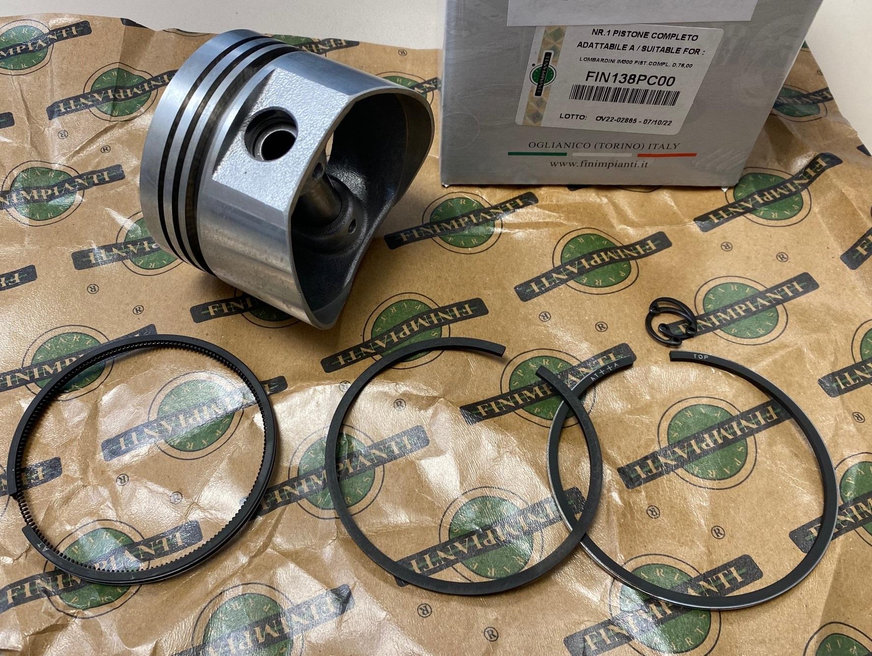 Piston complet LOMBARDINI IM300 ; IM300 Restyling LOMBARDINI INTERMOTOR 6502.015 ; 6502015 ; ED0065020150-S - FINIMPIANTI FIN138PC00