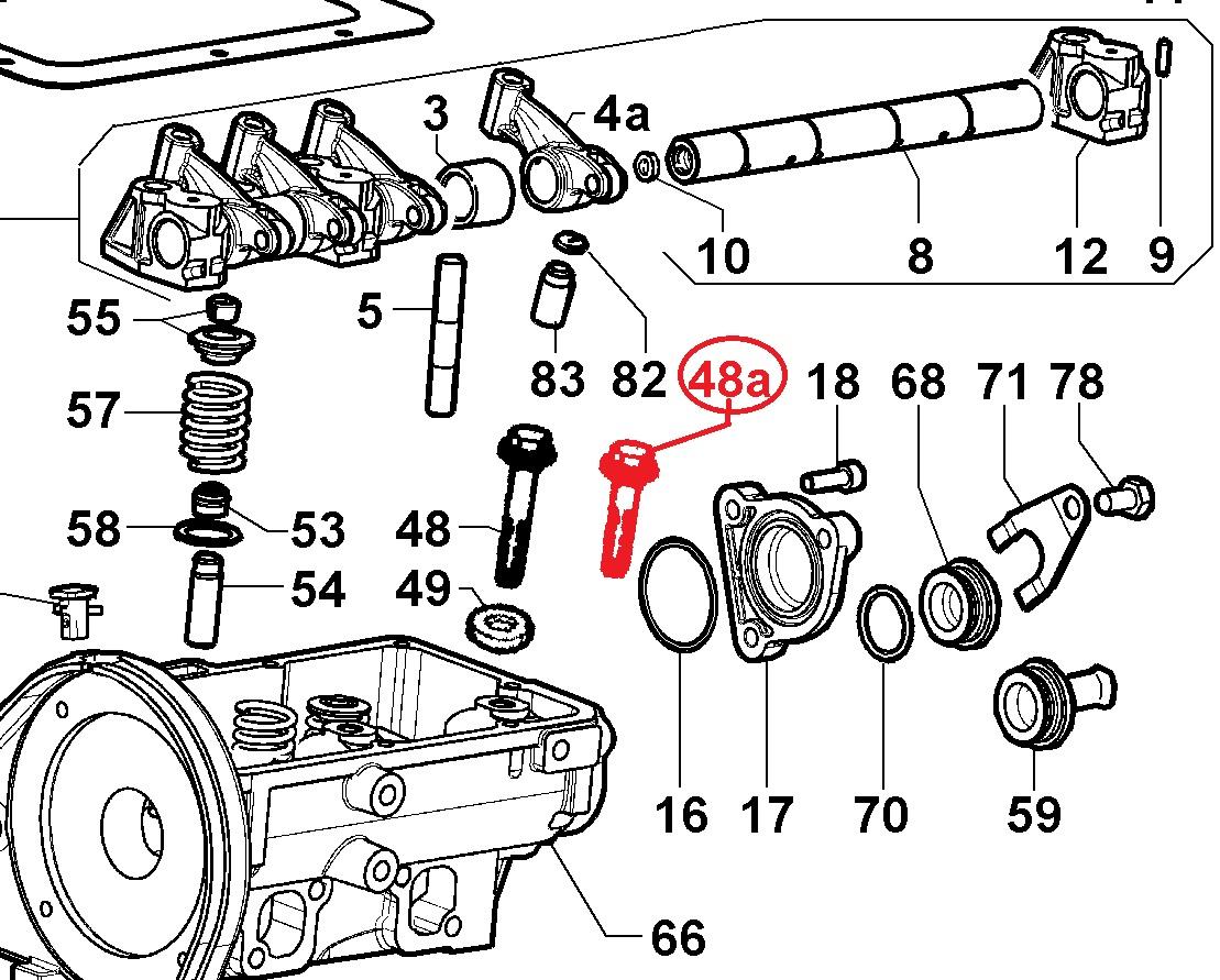 Vis de culasse LGW523 - LGW523 MPI - LGW523 Citycar - LGW627 LOMBARDINI ED0098202070-S Ex. ED0098201960-S ; 112.9820.196