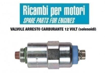 Solenoid arrêt carburant 12V CERMAG 12874 - PERKINS 284800015 - FIAT 9986316 - CASE NEW HOLLAND 93981012 9986316 - DELPHI 7167.620A 7185.900W 9108-073A