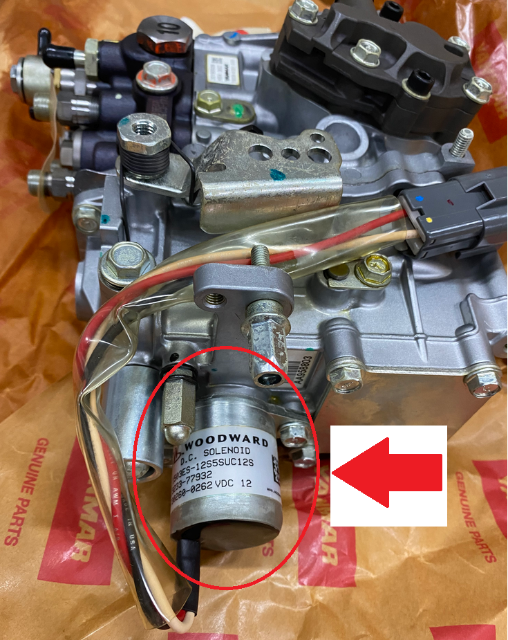 Solenoid YANMAR 119233-77932 / WOODWARD 1503ES-12S5SUC12S YANMAR WOODWARD Original